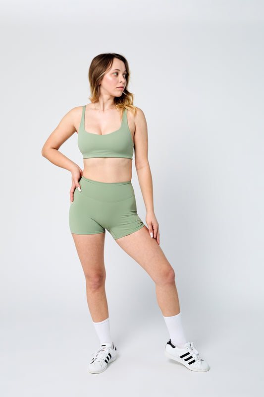 ICONIC Sculpt Bra Top - Matcha Green